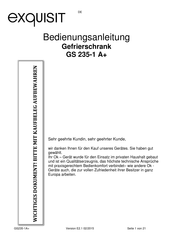 exquisit GS 235-1 A+ Bedienungsanleitung