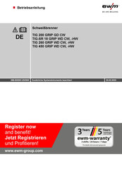 EWM TIG-SR 18 GRIP WD CW Betriebsanleitung