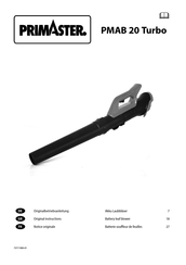 PrimAster PMAB 20 Turbo Originalbetriebsanleitung