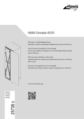 Hawa Concepta 40 Planungs- Und Montageanleitung