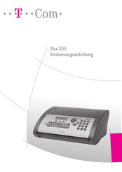 T-Mobile Fax 300 Bedienungsanleitung