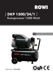 Rowi DKP 1500/24/1 Originalbetriebsanleitung