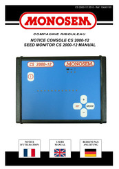 Monosem CS 2000-12 Bedienungsanleitung