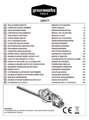 GreenWorks Tools 22637T Bedienungsanleitung