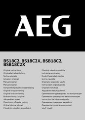 AEG BSB18C2X Originalbetriebsanleitung