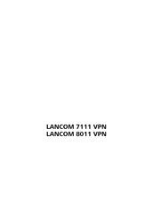 LANCOM 8011 VPN Bedienungsanleitung