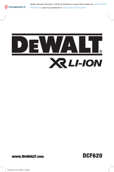 DeWalt XR LI-ION DCF620 Bedienungsanleitung