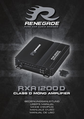 Renegade RXA 1200 D Bedienungsanleitung