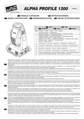 Clay Paky ALPHA PROFILE 1200 Bedienungsanleitung