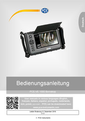 PCE Instruments PCE-VE 1000 Bedienungsanleitung