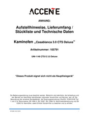 ACCENE 105791 Aufstellhinweise