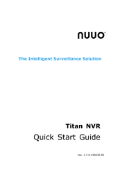 NUUO Titan NT-8040RP-US-16T-2 Kurzanleitung