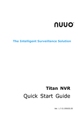 NUUO Titan NT-8040RP-US-6T-2 Kurzanleitung