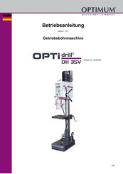 Optimum OPTIdrill DH 35V Betriebsanleitung