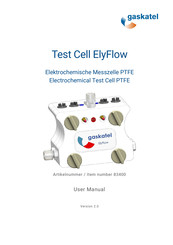gaskatel Test Cell ElyFlow Bedienungsanleitung