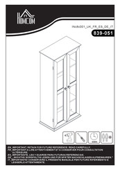 HOMCOM 839-051 Montageanleitung