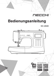Necchi NC-204D Bedienungsanleitung