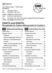 EMH metering EM4TII+ Bedienungsanleitung