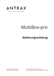 antrax MultiBox-pro Bedienungsanleitung