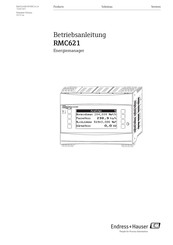 Endress+Hauser RMC621 Betriebsanleitung