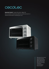 Cecotec BAKE&TOAST 2400 BLACK Bedienungsanleitung