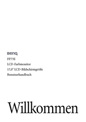 BenQ FP73E Benutzerhandbuch
