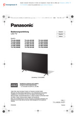Panasonic TX-55LX820E Bedienungsanleitung