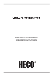 Heco VICTA ELITE SUB 252A Bedienungsanleitung