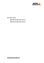 Axis Communications M1135 Mk II Benutzerhandbuch