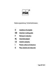 MIA IKP 2213 Bedienungsanleitung/Sicherheitshinweise