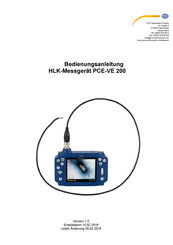 PCE Instruments PCE-VE 200 Bedienungsanleitung