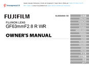 Fujifilm GF63mmF2.8 R WR Bedienungsanleitung