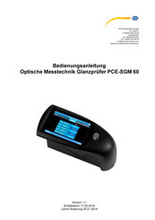 PCE Instruments PCE-SGM 60 Bedienungsanleitung