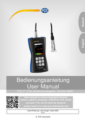 PCE Instruments PCE-VT 3700S Bedienungsanleitung