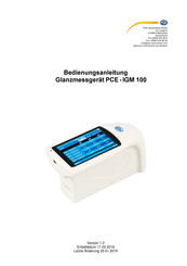 PCE Instruments PCE-IGM 100 Bedienungsanleitung