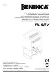 Beninca RI.6EV Betriebsanleitung Und Ersatzteilliste