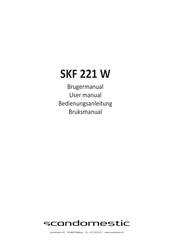 Scandomestic SKF 221 W Bedienungsanleitung