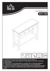 HOMCOM 831-182 Bedienungsanleitung
