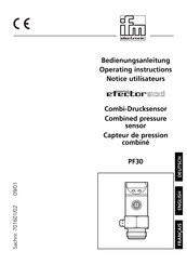 IFM Electronic efector500 PF30 Serie Bedienungsanleitung