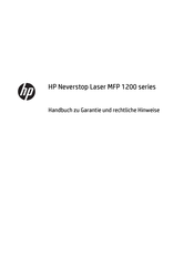 HP Neverstop Laser MFP 1200 serie Handbuch Zu Garantie Und Rechtliche Hinweise
