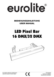 EuroLite LED Pixel Bar 32 DMX Bedienungsanleitung