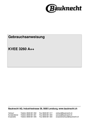 Bauknecht KVEE 3260 A++ Gebrauchsanweisung