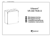 Systemair Villavent VR-300 TK/B /2 Installationsanweisung