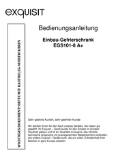 exquisit EGS101-8 A+ Bedienungsanleitung
