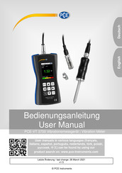 PCE Instruments PCE-VT 3700 Bedienungsanleitung