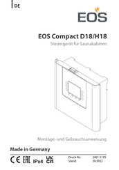 Eos Compact D18 Montage- Und Gebrauchsanweisungen