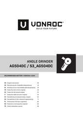 VONROC AG504DC Bersetzung Der Originalbetriebsanleitung