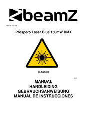 Beamz Prospero Laser Blue 150mW DMX Gebrauchsanweisung