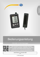 PCE Instruments PCE-AQD 10 CO2 Bedienungsanleitung