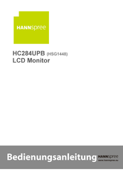 HANNspree HC284UPB Bedienungsanleitung